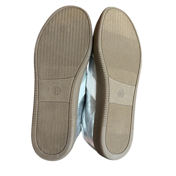 Target Women's 8.5 Spencer Silver Metallic Fashion Sneakers‎ Sporty Memory Foam - Picture 11 of 13